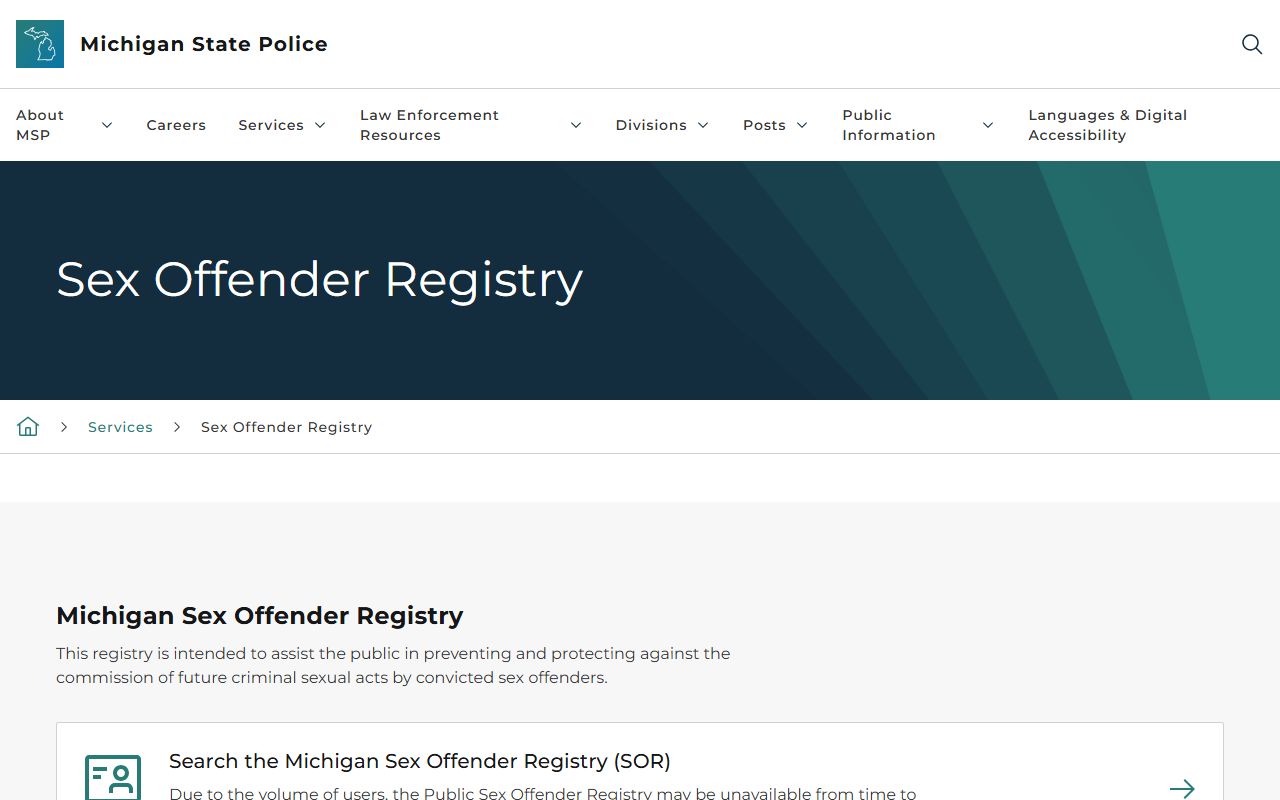 Barry County residents search the Michigan public sex offender registry